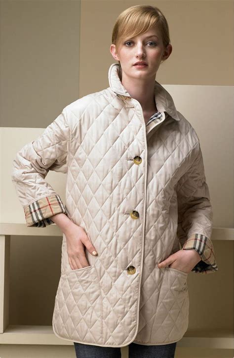 burberry fitted diamond quilted barn jacket|burberry quilted jacket nordstrom rack.